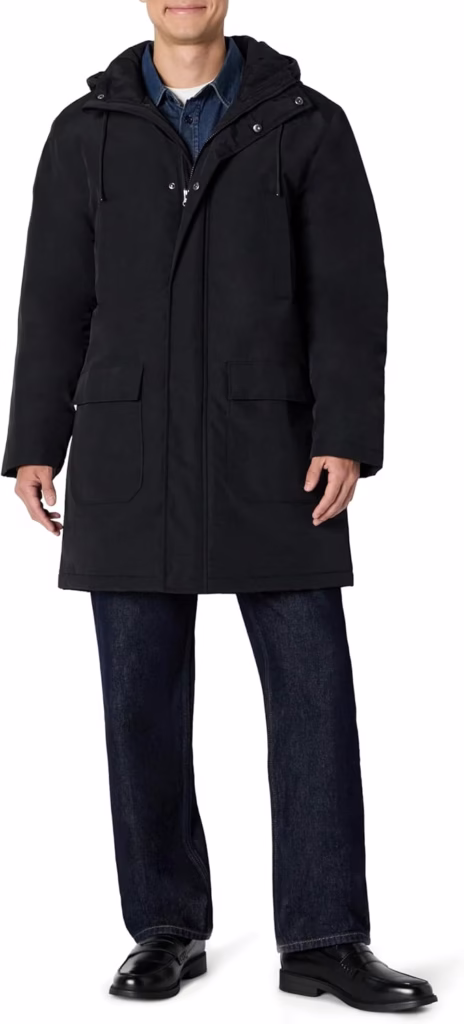 Chaqueta parka pesada de ajuste grande moderna para hombre