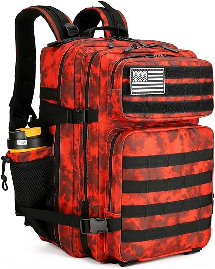 Mochila táctica de asalto de 45L, paquete de asalto de 3 días con Molle, mochila impermeable y resistente al agua para mochilas tácticas, Grande, Táctica