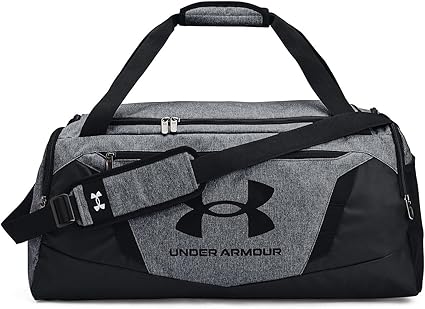 Under Armour Bolsa de lona unisex para adultos Undeniable 5.0, Pitch Gray Medium Heather (012)/Negro