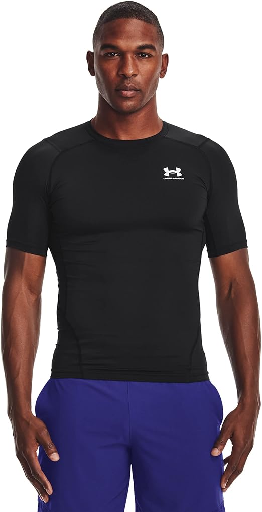 Under Armour HeatGear - Camiseta de compresión de manga corta para hombre