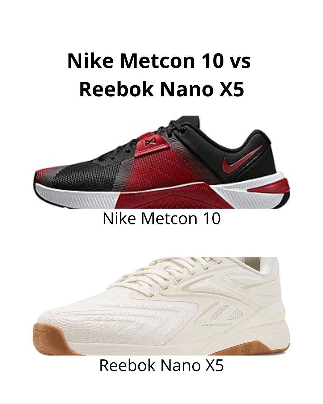 Nike Metcon 10 vs Reebok Nano X5